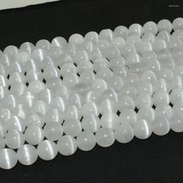 Loose Gemstones Natural Selenite Round Beads 10mm - Without Glue Injected Surface Is Not Smooth And Perfect