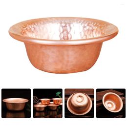 Bowls Holy Water Cup Rice Bowl Supplies Furnishing Articles Manual Smooth Copper Creative Temple