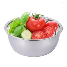 Bowls Stainless Steel Mixing Bowl Thicken Deepen Storage Organisers Nesting Polished Mirror Kitchen