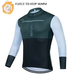 Cycling Shirts Tops Winter Long Sleeve Thermal Fleece Cycling Clothes RAUDAX Men Cycling Jerseys Outdoor Riding Bike MTB Clothing Ropa Ciclismo 230828