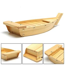 Sushi Tools Practical 42X17X75Cm Japanese Cuisine Boats Wood Handmade Simple Ship Sashimi Assorted Cold Dishes Tableware 230828