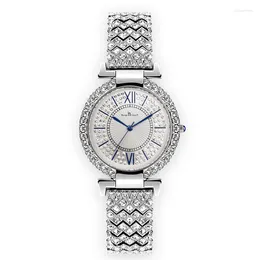 Wristwatches Diamond Embedded Waterproof Women's Watch Luxury Business