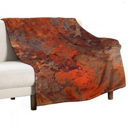 Blankets Gold And Rust Throw Blanket Sofa Thermal For Travel