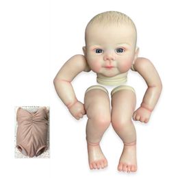 Dolls NPK 19inch Finished Doll Size Already Painted Julieta Kits Very Lifelike Baby Doll with Many Details Veins 230829