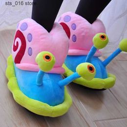 Women 2024 Slippers Cartoon Funny Cute Snail Home Plush Shoes Indoor Cosy Flat Slides Furry Warm Winter Slipper Girl Flip Flop T230828 ec122