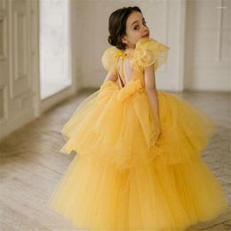 Girl Dresses Little Baby Flower For Weddings Evening Party Prom First Communion Pageant Elegant Princess Kids Children Ball Gown