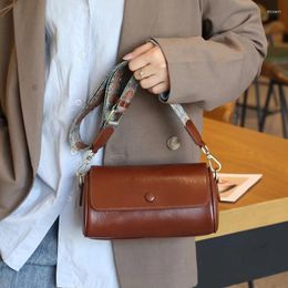 Evening Bags Korean Fashion Crossbody For Women Genuine Leather Handbags Ladies Tote Shoulder Pillow 2023