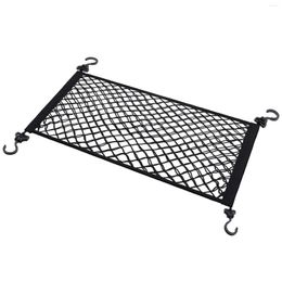 Car Organiser Camping Cargo Net Travel Picnic Ceiling Pocket Storage Mesh Pouch For Garden Carts Pickup Truck Bed Trailer Boats