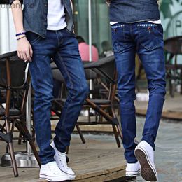 Korean Slim Skinny Jeans Spring Autumn Men's Handsome Casual Long Trousers Thin Students Youth Teenagers Men's Pencil Pants HKD230829