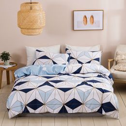 Bedding sets Geometric Queen Set King Size Soft Comfortable Double Duvet Cover 220x240 Durable Sets 200x200 230828