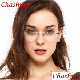 Fashion Sunglasses Frames Pure Titanium Eyeglasses Rimless Optical Frame Prescription Spectacle Frameless Glasses For Male And Female Dhho6