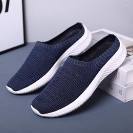 Slippers Half Shoes For Men And Women 2023 Summer Loafers Casual Sneaker Fashion Sandals Style Slip On Mesh Breathable Tongs