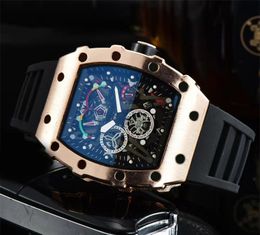 Luxury watch waterproof ladies watches aaa quality multi dial work montre de luxe quartz rubber strap skeleton fashion designer watch casual sports xb011 C23