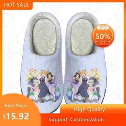 Slippers Miss Kobayashi's Dragon Maid Home Cotton Custom High Quality Unisex Plush Fashion Casual Keep Warm Shoe Thermal Slipper