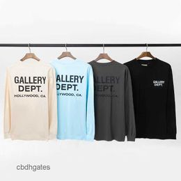 t shirt Mens Fashion Gallerry Deptt Classic Letter Slogan Printed Long Round Neck Long Sleeve T-shirt