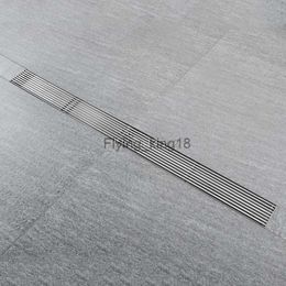 80CM Shower Drain Anti-Odor SUS 304 Stainless Steel Floor Includes Hair Strainer Bathroom Water HKD230829