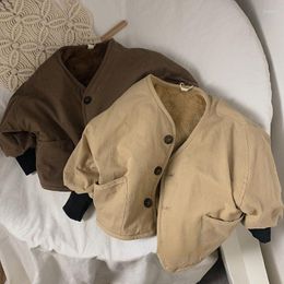 Jackets Freely Move Causal Jacket Kids Clothes Children Outerwear Clothing 2023 Children's Thick Warm Long Sleeve Coats