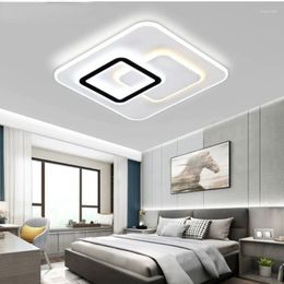 Ceiling Lights Smart Simple Rectangle LED Acrylic Lamp Living Room Dining Bedroom Corridor Study Remote Control