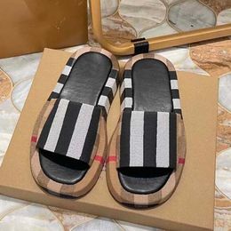 Women Men Slippers Munich Flats Slipper Woman M Orange Brown Mules Sandals Leather Shower Room Ladies Slides Designer Flip Flops Pantoufles Sandales With Box