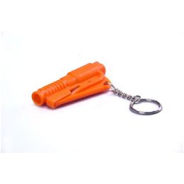 Keychains Lanyards Life Saving Hammer Key Chain Rings Portable Self Defense  Emergency Rescue Car Accessories Seat Belt Window Break Dhqhi