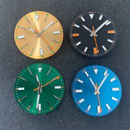 Other Watches 29mm Green Luminous Watch Dial Hands for Milguass Datejust Miyota 8215/8200 Mingzhu 2813/3804 Movement Watches Parts Accessories 230829