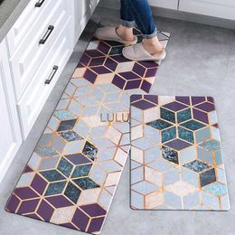 Kitchen Carpet Door Mat Waterproof and Oil-proof PVC Carpet Non-slip Floor Mat Carpets for Living Room HKD230829