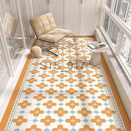 Carpets Modern Style Pvc Carpets Indoor Large Area Scrubable Carpet Bedroom Cloakroom Study Rugs Balcony Kitchen Waterproof Non-slip Rug x0829