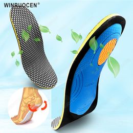 Shoe Parts Accessories Orthopaedic Insoles Health Arch Support Palmilha Para Fascite Plantar Ortic Shoe Inserts For Flat Feet Care Insert Pad 230829