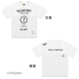 Fashion T-shirt Street Printing Couple Deptt Fashion Shorts Gallerry Colour Brand Loose t shirt Short Sleeve High Men's Mens Half Rfwo