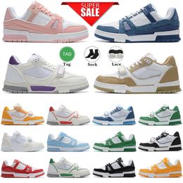 2023 trainers designer shoes sneakers for men casual shoes blue green white black trainer Outdoor Shoes high quality Platform Shoes Calfskin Leather Abloh Overlays