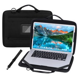 Laptop Bags 14 Inch Case Hard Shell 360°Protective Shockproof Chromebook Bag Sleeve Cover Handle Shoulder Strap Computer 230828