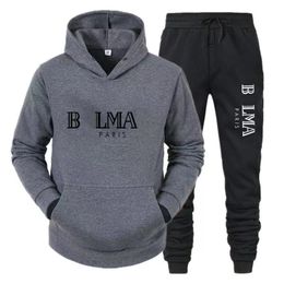 Men Designer Tracksuits Hoodies Pants Set Hooded Mens Sweat Suits Black Solid Brand Autumn Winter hoodie Sportsuit 3XL