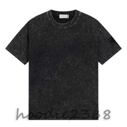 Stone,Black and other Colours Designer T-shirt, made old wash short sleeve T-shirt, men and women alike, comfortable and breathable, casual all match size: M-XXL