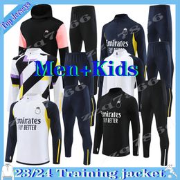 23 24 BELLINGHAM Tracksuits ARDA GULER Adult KIDS Long Sleeve pull zipper Training Suit men VINI JR. RODRYGO MODRIC Football training kit Jogging sets