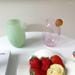 Wine Glasses Creative Bubble Borosilicate Glass Retro Water Decorative Heat Resistance Tumbler Cup Kawaii Mug