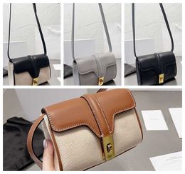 Designer Canvas Crossbody Bag Women Teen Soft Crossbody Bag Brand Vintage Fashion Real Leather Handbag 230829