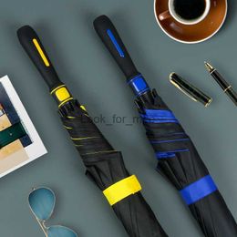 30-inch full-fiber straight rod double-layer sunscreen rain or shine golf umbrella HKD230828