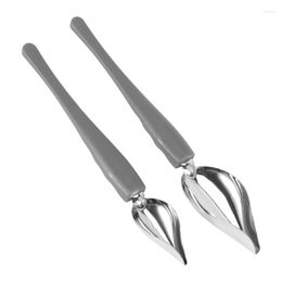 Forks Culinary Drawing Decorating Spoon Set 2 Pcs Saucier Drizzle Spoons Pencil For Decorative Cake Coffee