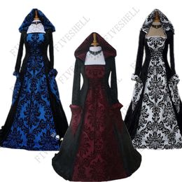 Urban Sexy Dresses 2023 Renaissance Court Women Costume Mediaeval Maiden Fancy Halloween Cosplay Flare Sleeve Victorian Dress Wizard 230829