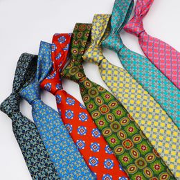 Bolo Ties 7 5cm Classic Advanced Men s Tie Formal Suit Wedding Fashion Soft Vintage Pattern 100 Micro Fiber 230829