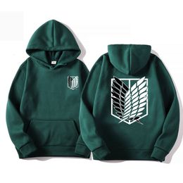 Men's Hoodies Sweatshirts Attack on Titan Men's Hoodie Anime Hoodies Men Women Streetwear Pullover Harajuku Shingeki no Kyojin Hoodies Sweatshirt Clothes 230829