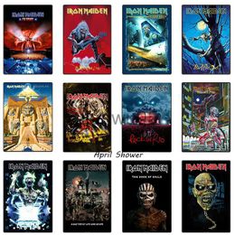 Metal Painting Popular Heavy Metal Rock Band Irons Maidens Music Album Poster Canvas Painting and Print Wall Art Picture for Bedroom Home Decor x0829