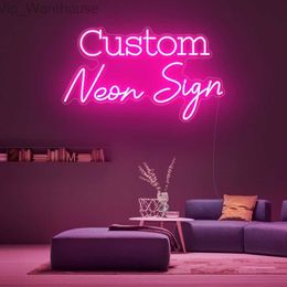 Custom Signs Light DIY Letters Extra Large Led Neon Wall Sign XL for Wedding Birthday Party Bar Drop Shopping HKD230825