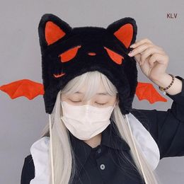 Beanie/Skull Caps Girls Kitten Hat Y2K Furry Ears Hat Furry Kitten Head Gifts Warm Winter Hat Adult Children Furry Head Winter Po Props 230829