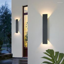 Wall Lamp Modern LED Outdoor Waterproof Lamps Up And Down Aluminium Lights Garden Porch Scorce Lighting Fixtures