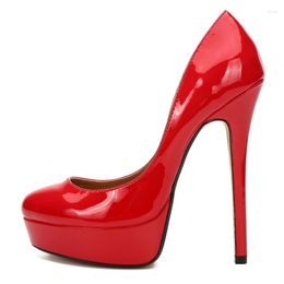 Dress Shoes Sexy High Heels Women Large Size 46 48 Black Red Women's Heeled Platform Round Toe Pumps Stiletto Wedding Party Dance Shoe