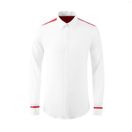 Men's Casual Shirts High Quality Luxury Jewellery Solid Colour Winter Long-Sleeved Shirt Business For Mengood