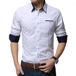 Men's Casual Shirts 2023 Long Sleeve Shirt Korean Version Slim Fit Non Ironing Thin Trend Personalised Versatile Top