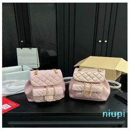 Women's bags Mini Backpack Pearl Pink Backpacks Shoulder bags Cross body Purses Card Holder Quilted Genuine Leather mini Fashion Handbags