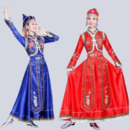 Stage Wear Songyuexia Mongolian Costumes Women's Inner Mongolia Dance Gown Adult Minority Dress Female